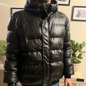 YoungLA Men's Sleek Black Puffer Jacket